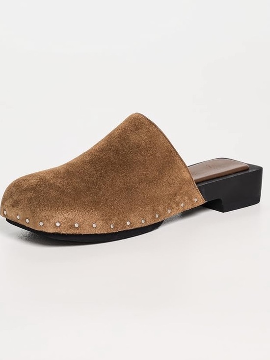 Vince Shoes - Vince Suede Mule Clogs in Brown